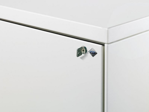 C+P Schubladenschrank Acurado, H1045xB787xT590 mm, Weiß/Horizontblau, 12923-322 S10048