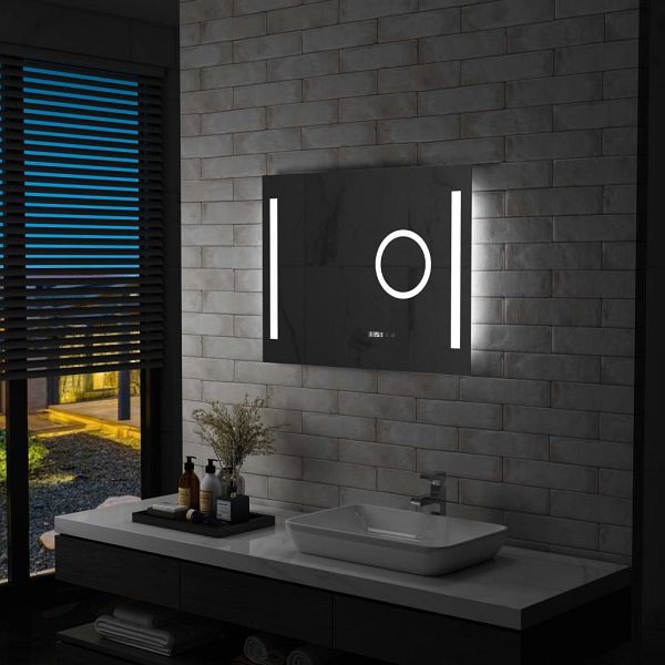vidaXL LED-Badspiegel mit Berührungssensor 80x60 cm, 144742