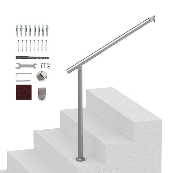 VEVOR 80cm Handlauf Treppengeländer Geländer Eingangsgeländer, Außentreppen, BXGDLZFS80CM27A3MV0