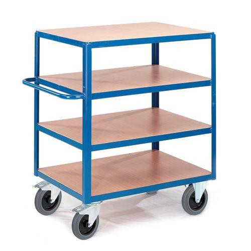 Rollcart Tischwagen 4 Ladeflächen 1200x800 mm (1350x800), Tragkraft: 600 kg, 06-7548