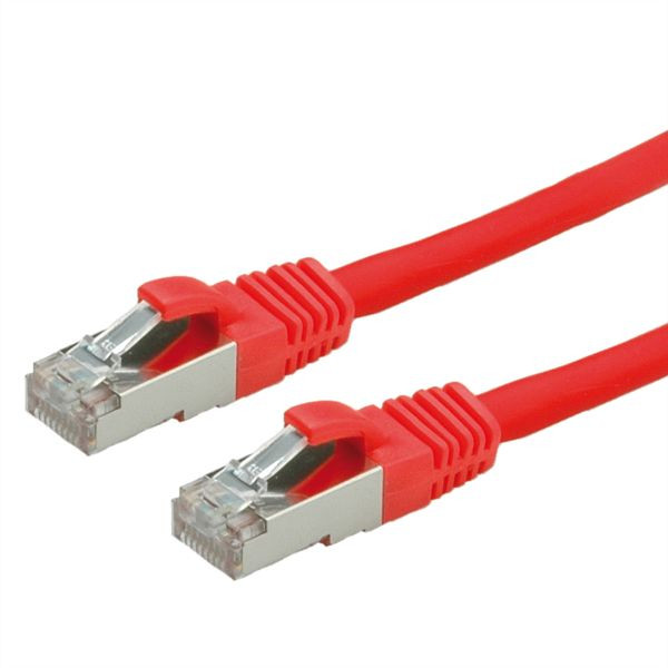 VALUE Patchkabel Kategorie 6 (Class E) S/FTP (PiMF), LSOH, rot, 5 m, 21.99.1261