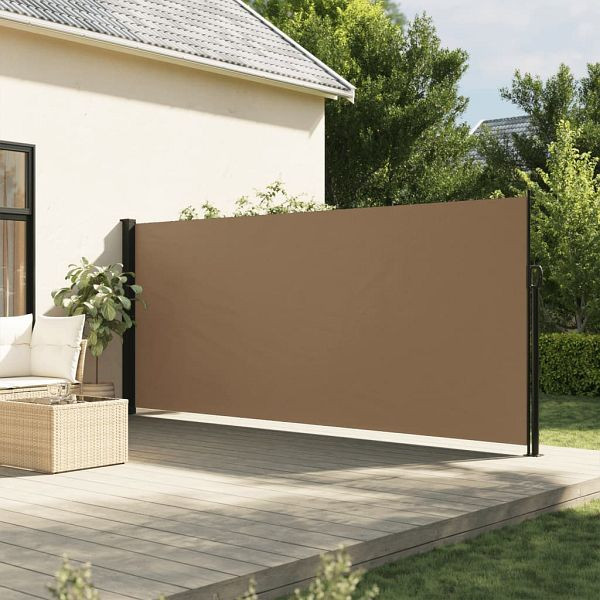 vidaXL Seitenmarkise Ausziehbar Taupe 180x600 cm, 4004544