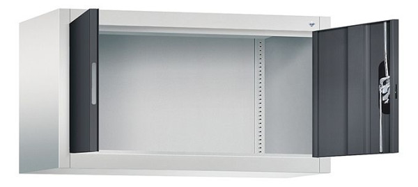 C+P Aufsatzschrank Acurado, H500xB930xT400mm, Farbe: Lichtgrau / Schwarzgrau, Muldengriff, 9264-000 S10225