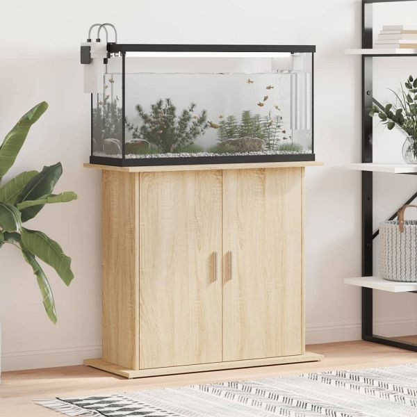 vidaXL Aquariumständer Sonoma-Eiche 81x36x73 cm Holzwerkstoff, 833602