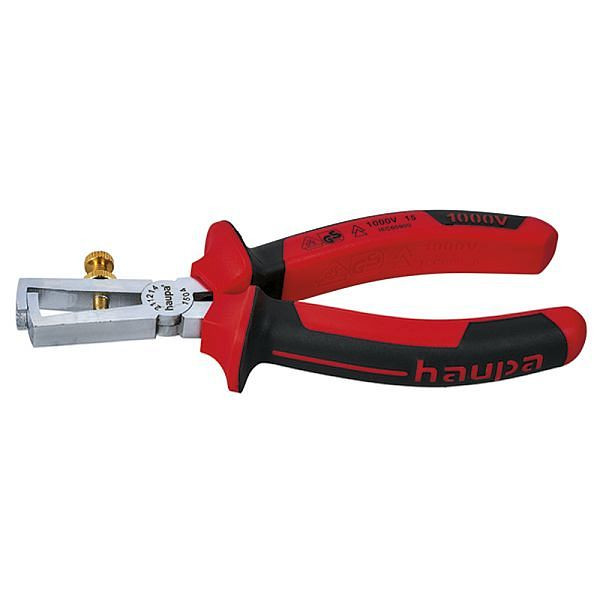 Haupa VDE-Abisolierzange 160 mm, 2-Komponenten, 211214, 4011923150464