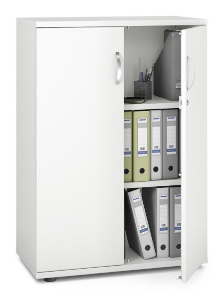 Deskin Flügeltürenschrank MULTI M pro, Dekor: Weiß, BxHxT: 800 x 1140 x 420 mm, 252546