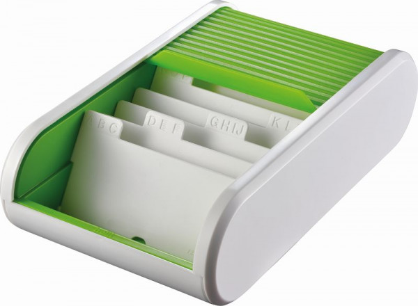 helit Visitenkartenbox "the personal", grün transluzent / weiß, H6218050