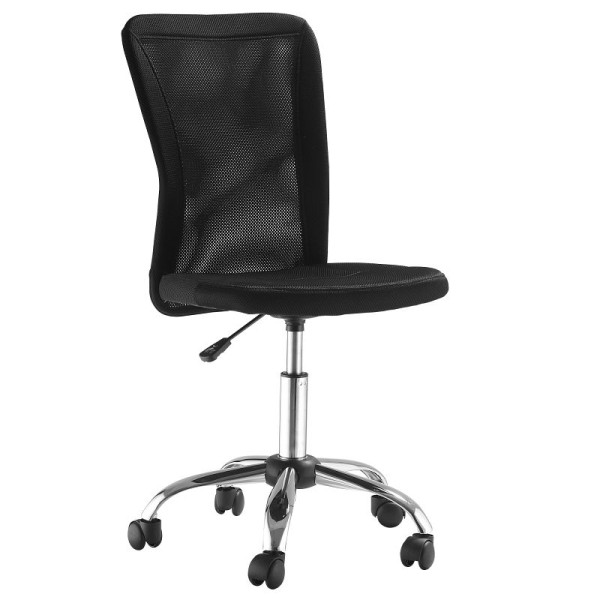 Vinsetto Bürostuhl Schreibtischstuhl, höhenverstellbar, Mesh, 43 cm x 58 cm x 100 cm, Schwarz, 921-226BK