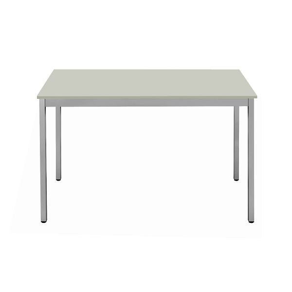 Bisley Mehrzwecktisch, Breite 1200 mm, Tiefe 800 mm, 19mm Tischstärke, 399 chrom x G grau, MT1208G399