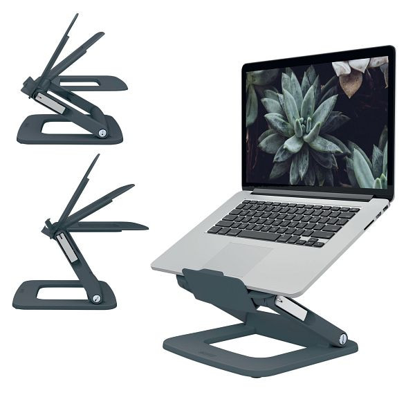 LEITZ Notebookständer Multi, 13-15 Zoll, dunkelgrau, 6424-00-89