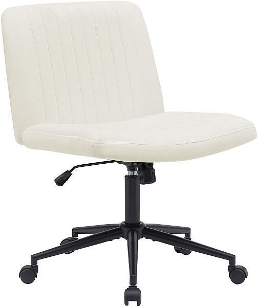 CLP Bürostuhl Kingman Samt, creme, 325351, 4255716341909