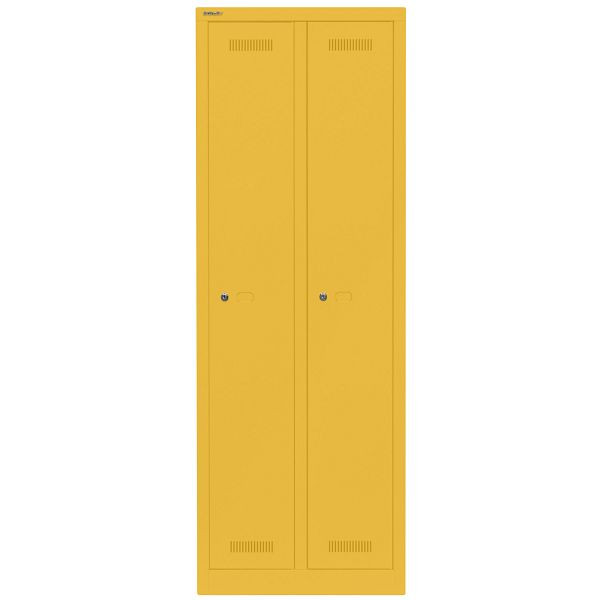 Bisley Garderobenschrank Monobloc™, 2 Abteile je 1 Fach, 642 sunflower, ML06D1642