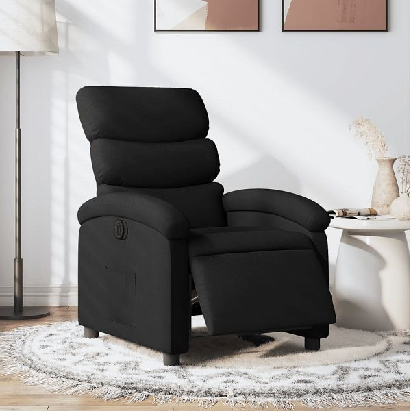 vidaXL Relaxsessel Elektrisch Schwarz Stoff, 3203956, 8721012164444