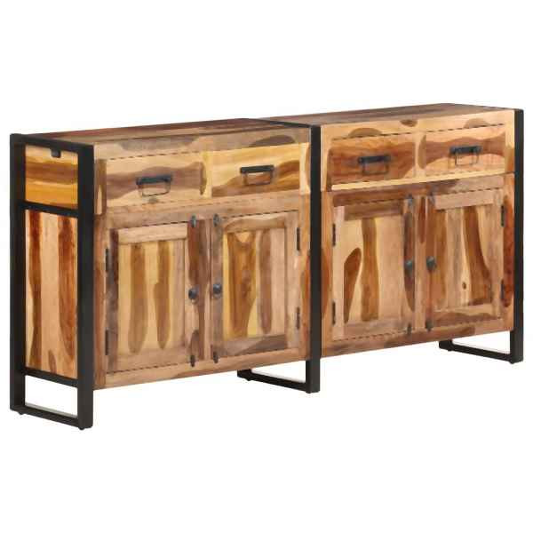 vidaXL Sideboard 172x35x80 cm Massivholz Akazie Honigfarben, 321698