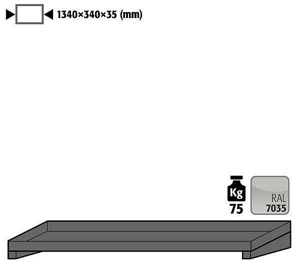 asecos Fachboden für Modell(e): GOD mit Breite 1350 mm, 30694