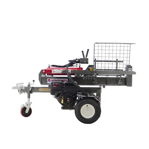 HZC Power 40 t stehender & liegender Holzspalter mit Benzinmotor & Tisch 530mm Spaltlänge, unmontiert, HS40285U