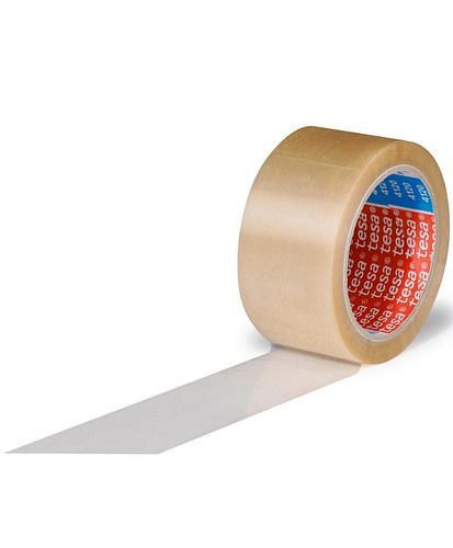 tesa PVC-Klebeband 4120, transparent, 50 mm breit x 66 m, Stärke 49µ, VE: 36 Rollen, 299522
