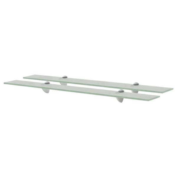 vidaXL Schweberegale 2 Stück Glas 80x20 cm 8 mm, 3051539