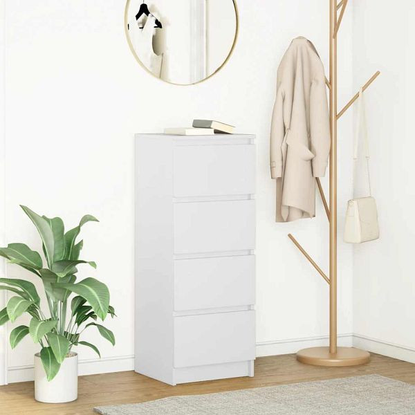 vidaXL Sideboard Weiß 37,5x35x99 cm Holzwerkstoff, 861697