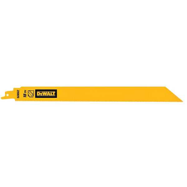 DeWalt Säbelsägeblatt Bi-Metall 1" Heavy Duty für Metall 304mm 18TPI, VE: 5 Stück, DT90391-QZ