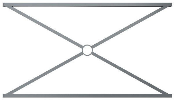 Schake Stadtzaun Pfosten und Zaunelement, Zaunelement Achsabstand: 1000 mm, 418_710B