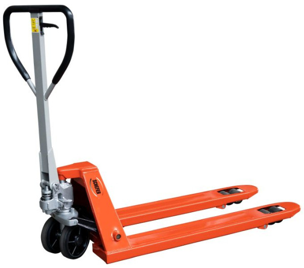 Schefer Gabelhubwagen 2700kg - 1150mm Premium SP 27-115, Lenkräder: 200x50 mm Gummi, Gabelrollen: 80x70 Tandem PU, 1101027RTP