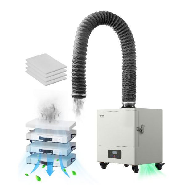 VEVOR Schweißrauchabsauger 280W Lötrauchabsorber 459m³/h Lötrauchabsaugung, PYJQDDY450LFT0DSYV2