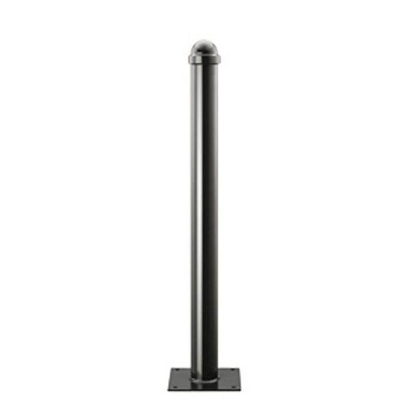 Stein HGS Stilpfosten Ø 76 mm aus Aluminium, Kugel gestaucht, zum Einbetonieren, 13337-1
