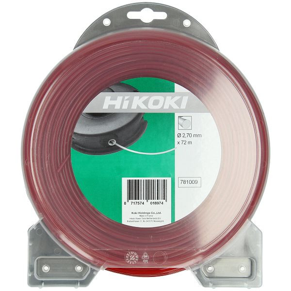 HiKOKI Trimmerfaden rund 2.7mm rot L=15m (94 gr), 781007