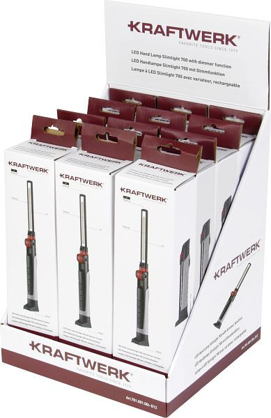 Kraftwerk Display mit 12x LED Handlampe Slimlight 700, 701.001.006-D12
