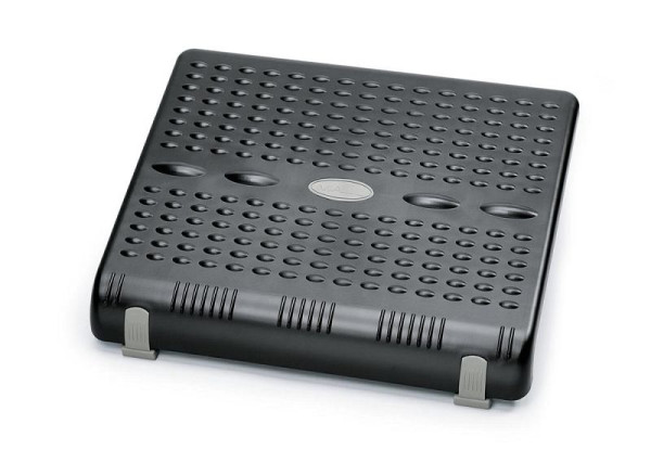 Deskin Fußstütze Economy, aus bruchsicherem Kunststoff, Farbe schwarz/grau, Stellfläche B 450 x 353 mm, 215679