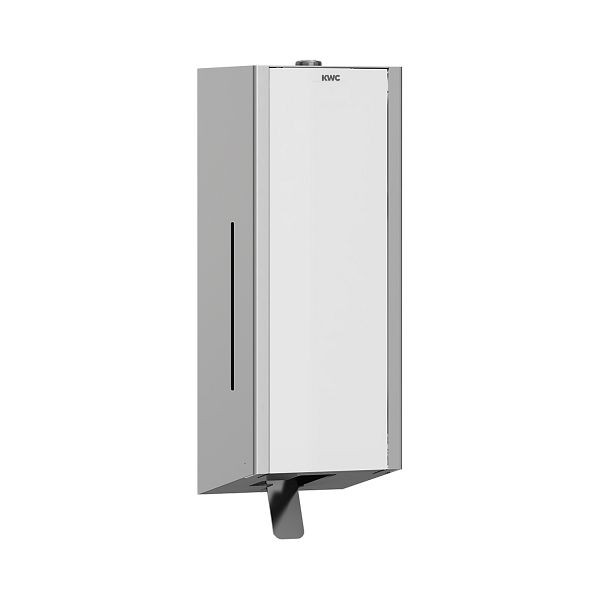 KWC Schaumseifenspender, EXOS, Edelstahl, AP, 120x326x120 mm, Front ESG weiß, 2030025232