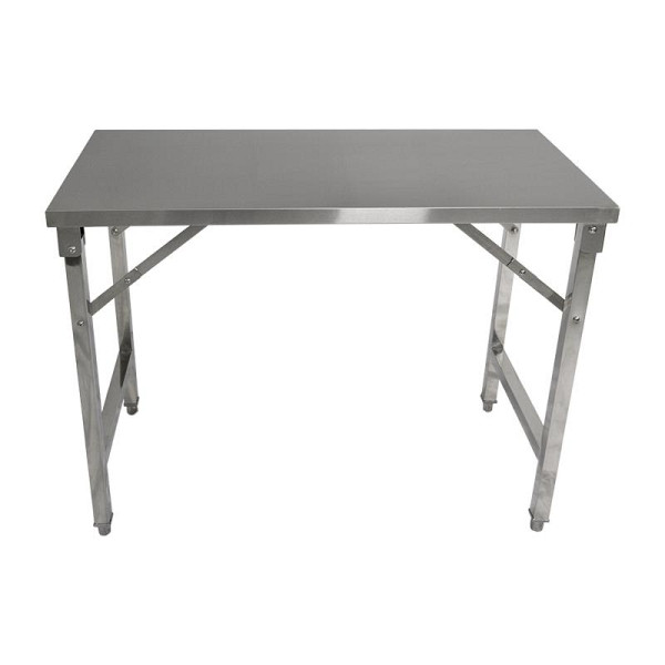 ALLPAX Edelstahlarbeitstisch klappbar 800 x 600 x 850 mm, 10012033