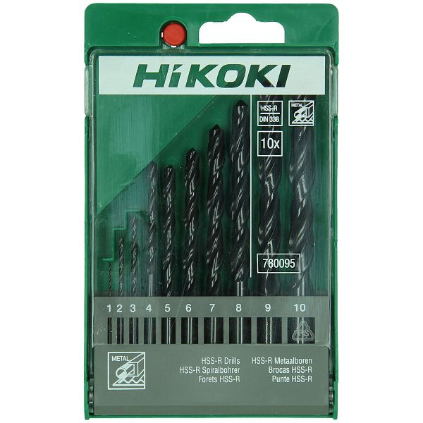 HiKOKI Metallbohrerset (10-teilig) 1-10x1,0mm, 780095
