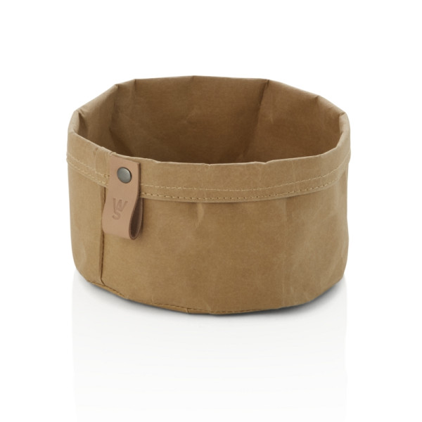 WAS Brottasche CRAFT & CRUMBLE, Ø 17 cm, Höhe 11 cm, khaki, Kraft Paper, 9390017