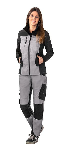 Planam Norit Damen Hybridjacke, zink/schwarz, Größe 50, 6516050