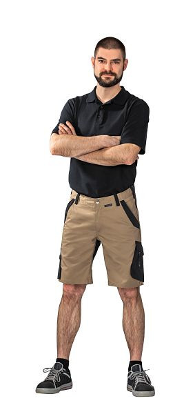 Planam Norit Herren Shorts, sand/schwarz, Größe S, 6453044