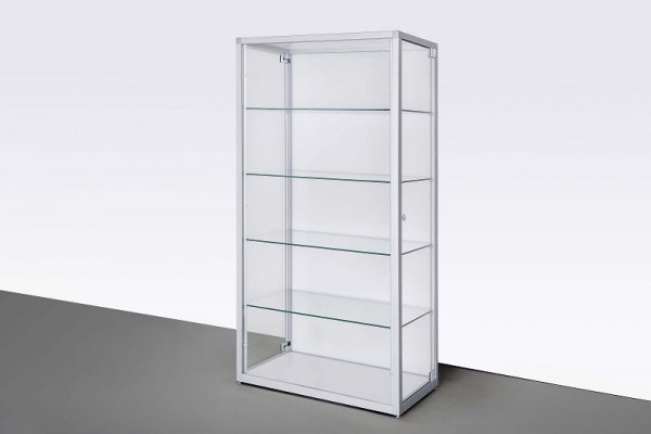 APH ELEGANZ Standvitrine mit seitlichen Drehtüren, eckig, 1200 x 2000 x 500 mm, ISESD-013