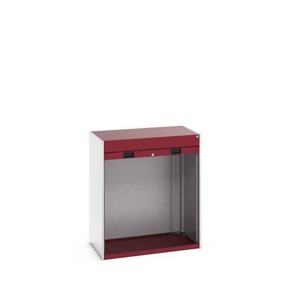 bott cubio Rollladenschrank, BxTxH: 1050x650x1200mm, RAL 7035/3004, Purpurrot, 40201003.24V