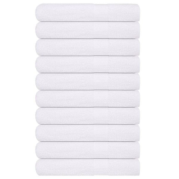 vidaXL Handtücher 10 Stk. Weiß 100x200 cm 360 g/m² 100% Baumwolle, 136667