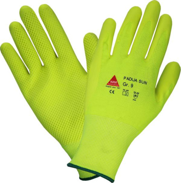 Hase Safety PADUA SUN, 5-FG.-Sicherheitshandschuhe, CE CAT II, Größe: 10, VE: 10 Paar, 508670-10