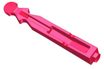 Lemp Spreizkeil Kunststoff mit Nut + 6kant rot, 240mm, 652006