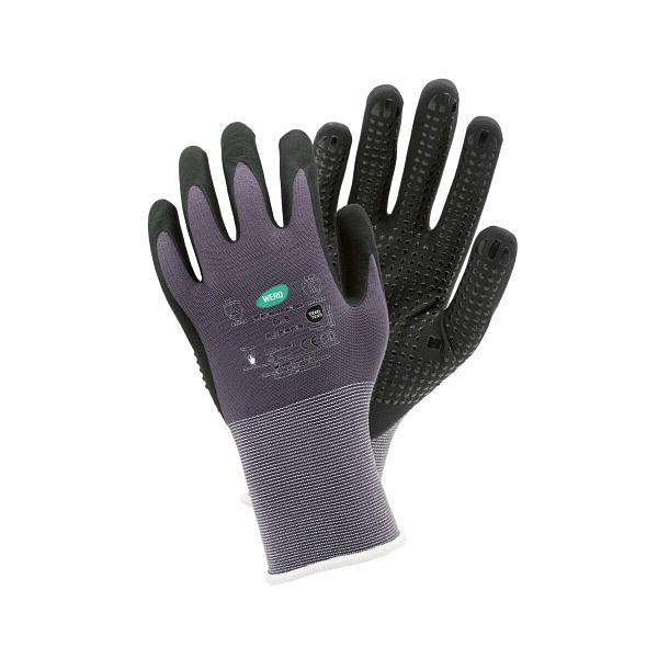 WERO Montagehandschuh WorkStar Dots, Größe 7, VE: 12 Paar, 20462537