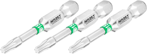 Hazet Bit, Sechskant massiv 6,3 (1/4 Zoll), Innen TORX® Profil, T15, Anzahl Werkzeuge: 3, Lange Ausführung, Schlüsselweite: T15, 2223NSLG-T15/3