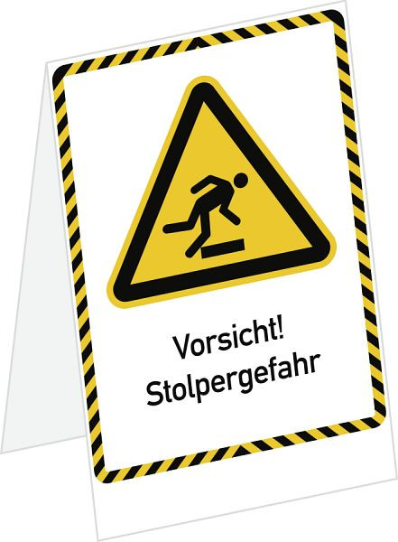 Moedel Aufsteller FACILIS "Vorsicht Stolpergefahr", Kunststoff, 330x505 mm, 104389