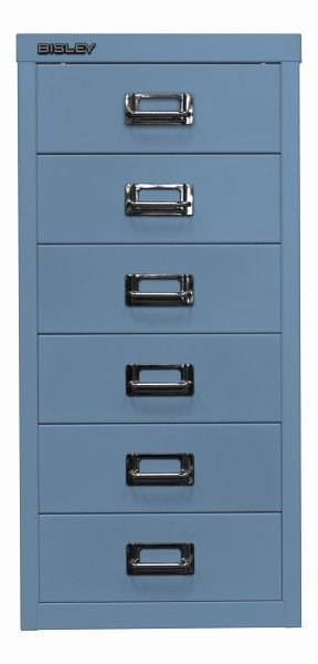 Bisley MultiDrawer™, 29er Serie, DIN A4, 6 Schubladen, blau, L296605
