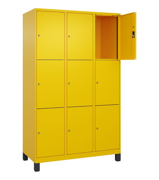 C+P Schließfachschrank Evolo PLUS, mit Füßen, 9 Fächer, 1950x1200x500mm, 1023/1, 049010-323 S10022