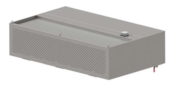 Stalgast Induktions-Wandhaube mit Kompensation, 1900x900x450 mm, Kastenform mit LC2 Typ A Zyklonen-/Labyrinthfilter, WH19915