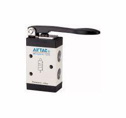 Riegler 3/2-Wegeventil, manuell betätigt, mit langem Hebel, NC, monostabil, 115982