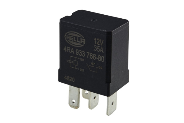 HELLA Relais, Arbeitsstrom - 12V - 4-polig - Wechsler, 4RA 933 766-801